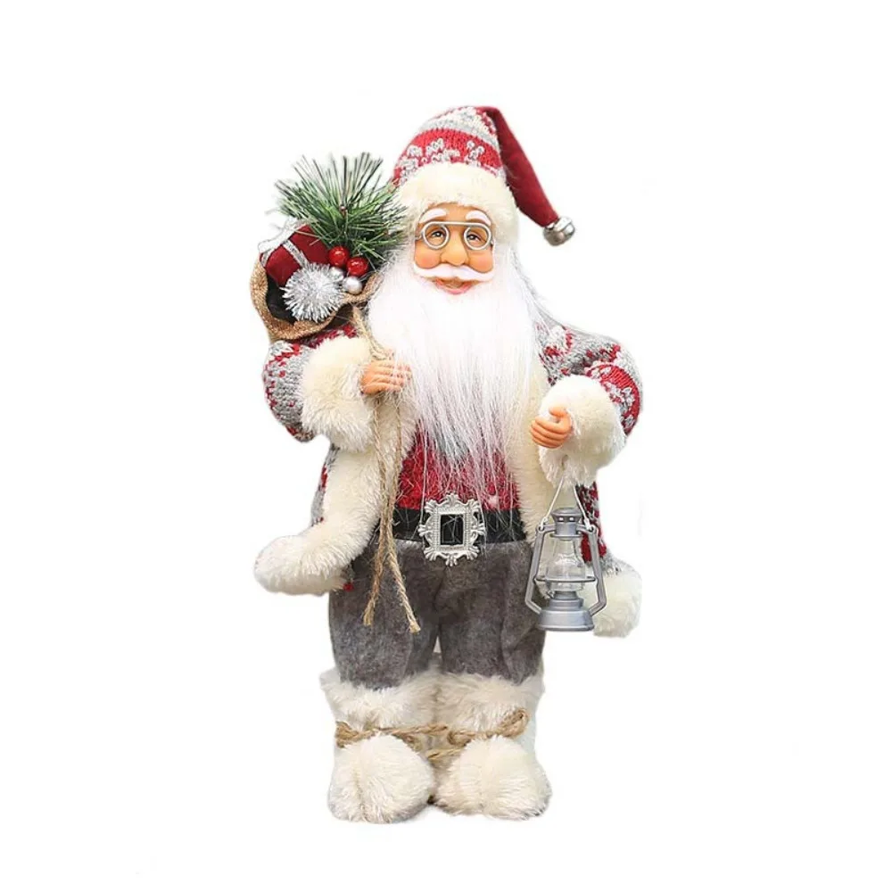 Exquisite 12 in Santa Doll Wear Glasses Standing Santa Claus Figurine with Gift Bag Christmas Ornaments Collections
Exquisite 12 in Santa Doll Wear Glasses Standing Santa Claus Figurine with Gift Bag Christmas Ornaments Collections