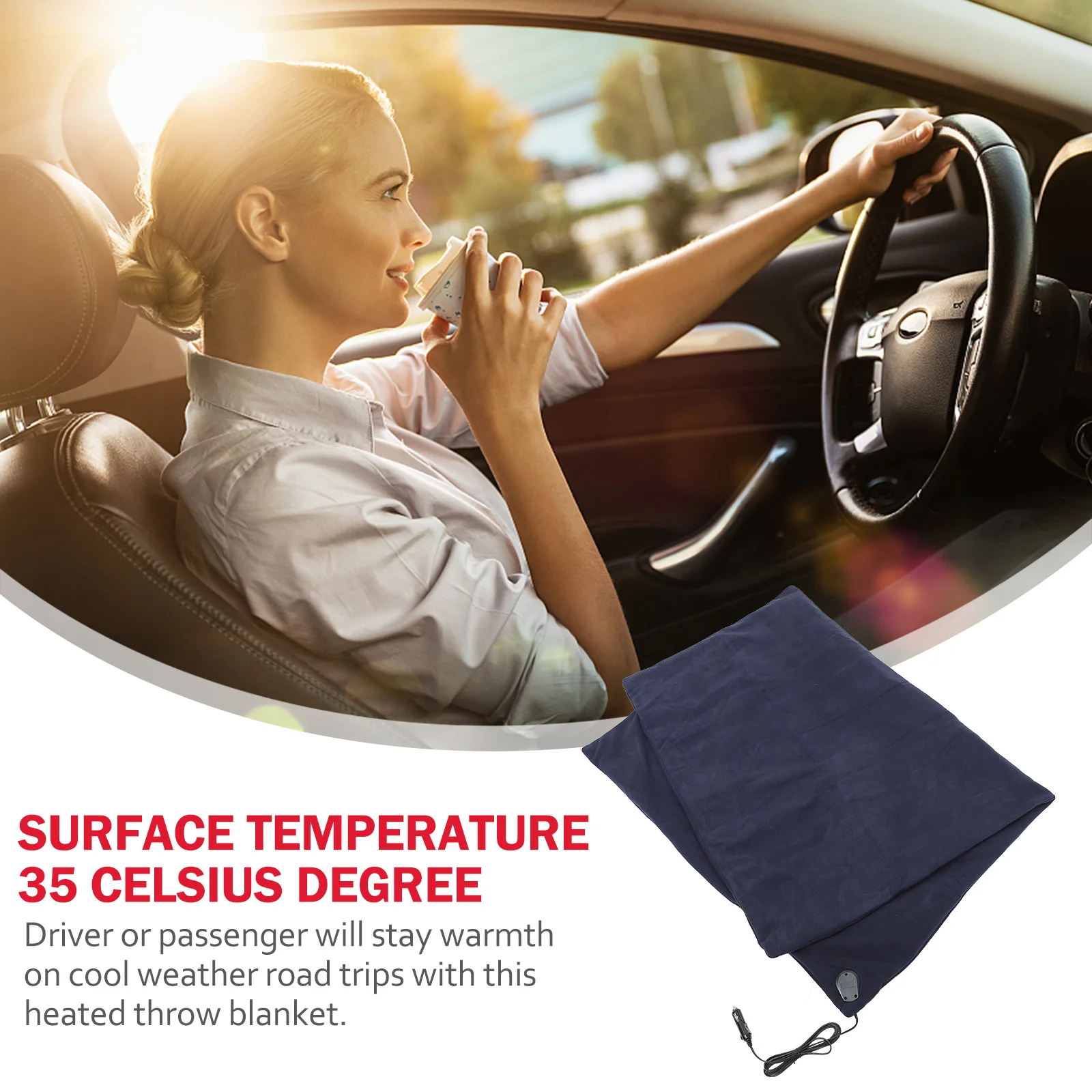 Electric For Car 12V Heated Travel Blanket Fast Heating Auto Heating Blanket With Overheat Protection Car Interior Accessories
Electric For Car 12V Heated Travel Blanket Fast Heating Auto Heating Blanket With Overheat Protection Car Interior Accessories
