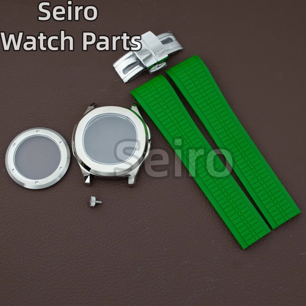 Корпус для часов NH35 с резиновым ремешком, сапфировым стеклом, водонепроницаемый, из нержавеющей стали, для механизмов NH34, NH35, NH38, в стиле Nautilus AQUANAUT
Корпус для часов NH35 с резиновым ремешком, сапфировым стеклом, водонепроницаемый, из нержавеющей стали, для механизмов NH34, NH35, NH38, в стиле Nautilus AQUANAUT