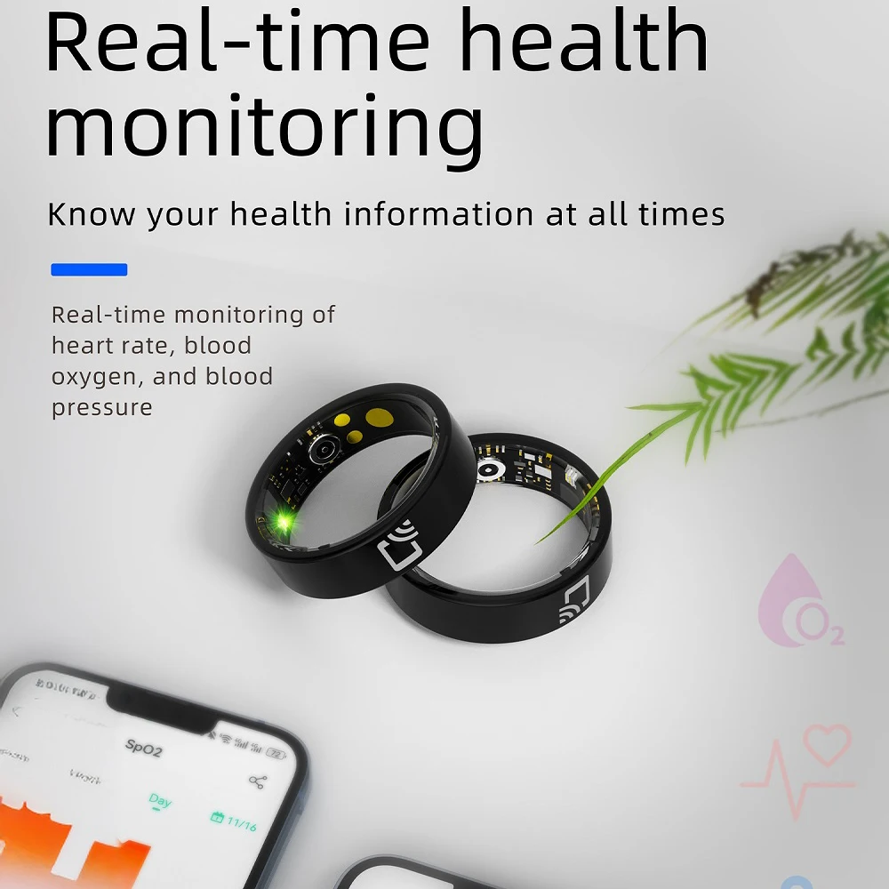Ultrathin Smart Ring Couple Waterproof Sports Fitness Men Women NFC 24H Heart Rate Blood Oxygen Sleep Health Monitoring Fashion
Ultrathin Smart Ring Couple Waterproof Sports Fitness Men Women NFC 24H Heart Rate Blood Oxygen Sleep Health Monitoring Fashion