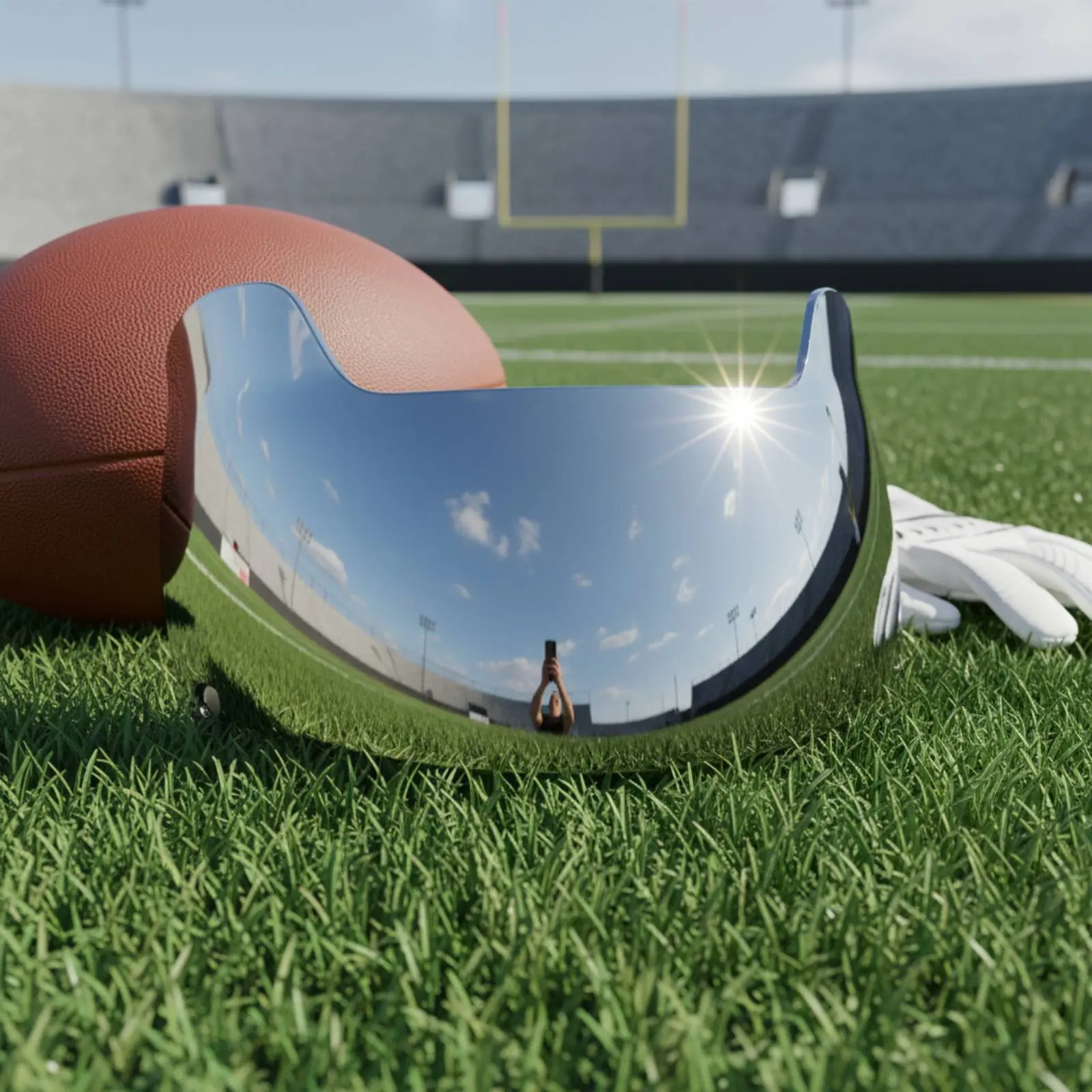Football Helmet Visor Polycarbonate Anti-Glare Helmet Guard Scratch-Resistant Football Guard Universal Fit
Football Helmet Visor Polycarbonate Anti-Glare Helmet Guard Scratch-Resistant Football Guard Universal Fit