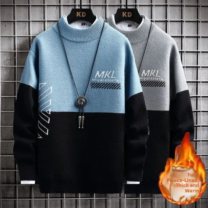 Trendy Thiened Fce Long Sve f High Collar Men's Knitted Sweater Warm Autumn Winter New Sle Student Casual Top
Trendy Thiened Fce Long Sve f High Collar Men's Knitted Sweater Warm Autumn Winter New Sle Student Casual Top