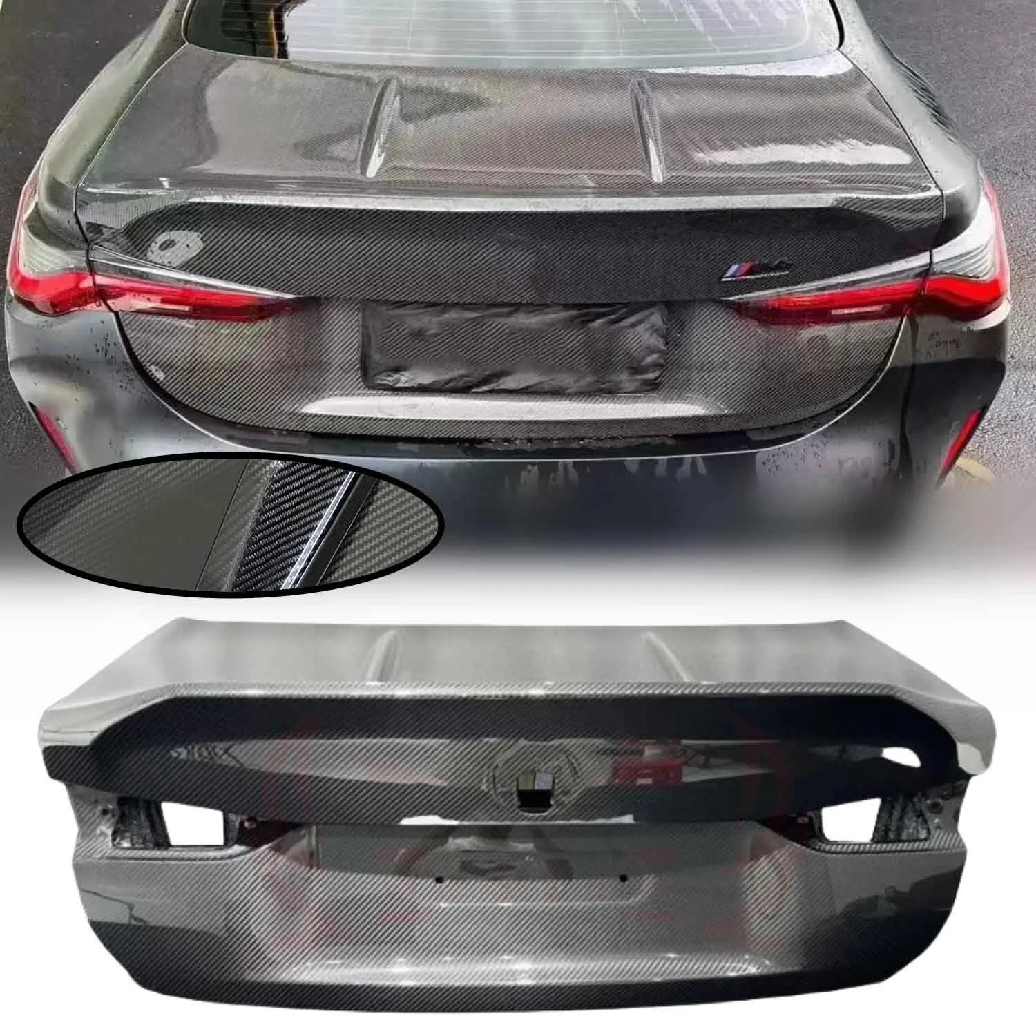 Dry Carbon Fiber CSL Style Rear Trunk Boot Lid Cover Trim For BMW M3 G80 M4 G82 G83
Dry Carbon Fiber CSL Style Rear Trunk Boot Lid Cover Trim For BMW M3 G80 M4 G82 G83
