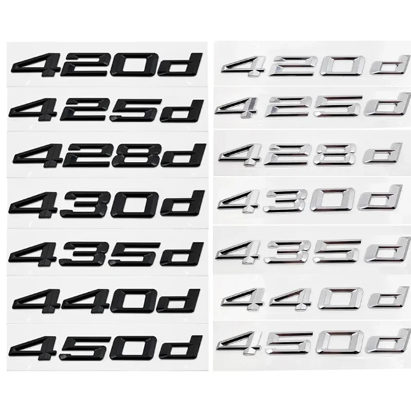 ABS Car Rear Trunk Letters Logo Badge Emblem Sticker For BMW 4 Series 420d 425d 428d 430d 435d 440d 450d F30 F32 F33 F36 G26 G22
ABS Car Rear Trunk Letters Logo Badge Emblem Sticker For BMW 4 Series 420d 425d 428d 430d 435d 440d 450d F30 F32 F33 F36 G26 G22