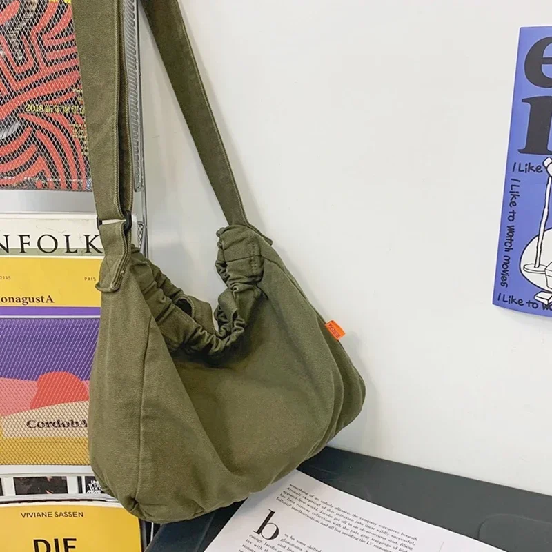 Teenager Fashion Soft Canvas Textile Hobo Side Sling Shoulder Bag Aesthetic Y2K Fabric Cloth School Book Medium Size Pouch Bag
Teenager Fashion Soft Canvas Textile Hobo Side Sling Shoulder Bag Aesthetic Y2K Fabric Cloth School Book Medium Size Pouch Bag