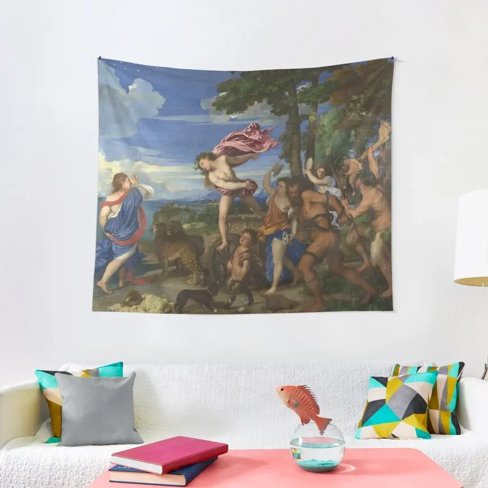 Titian (Tiziano Vecelli) Bacchus and Ariadne, 1520-1523 Tapestry Room Design Wall Decoration Items Tapestry
Titian (Tiziano Vecelli) Bacchus and Ariadne, 1520-1523 Tapestry Room Design Wall Decoration Items Tapestry