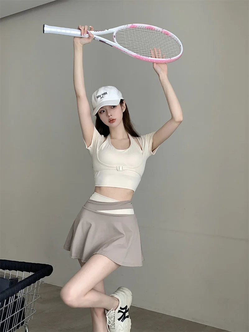 T-shirt New Honey Peach Neck Top With Chest Cushion Short Fit Quick Dry Yoga Fitness Sports Short Sleeve T-shirt
T-shirt New Honey Peach Neck Top With Chest Cushion Short Fit Quick Dry Yoga Fitness Sports Short Sleeve T-shirt