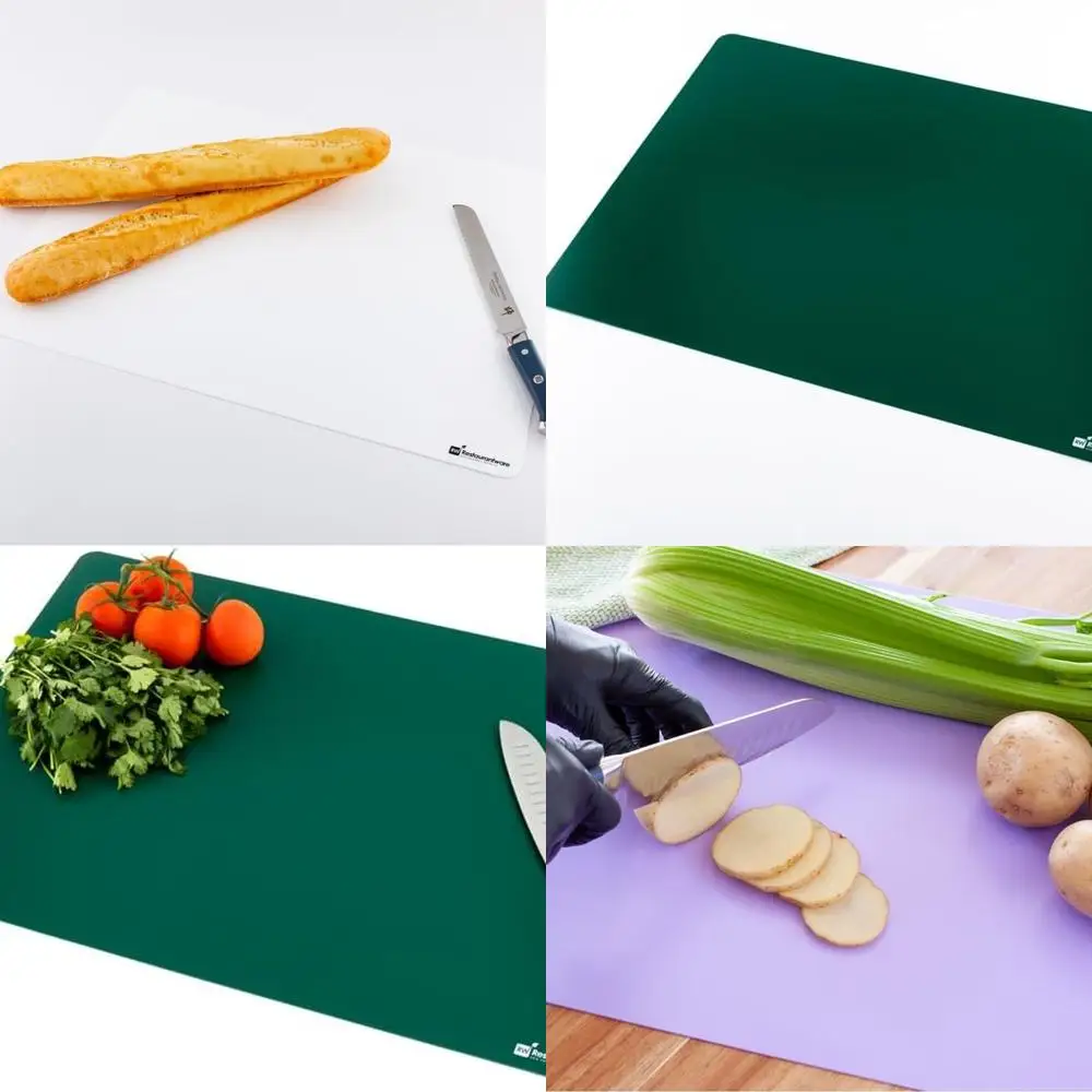 Набор гибких разделочных досок размером 24x18 дюймов, 4 коврика, можно мыть в посудомоечной машине, разные цвета, пластиковые кухонные доски
Набор гибких разделочных досок размером 24x18 дюймов, 4 коврика, можно мыть в посудомоечной машине, разные цвета, пластиковые кухонные доски