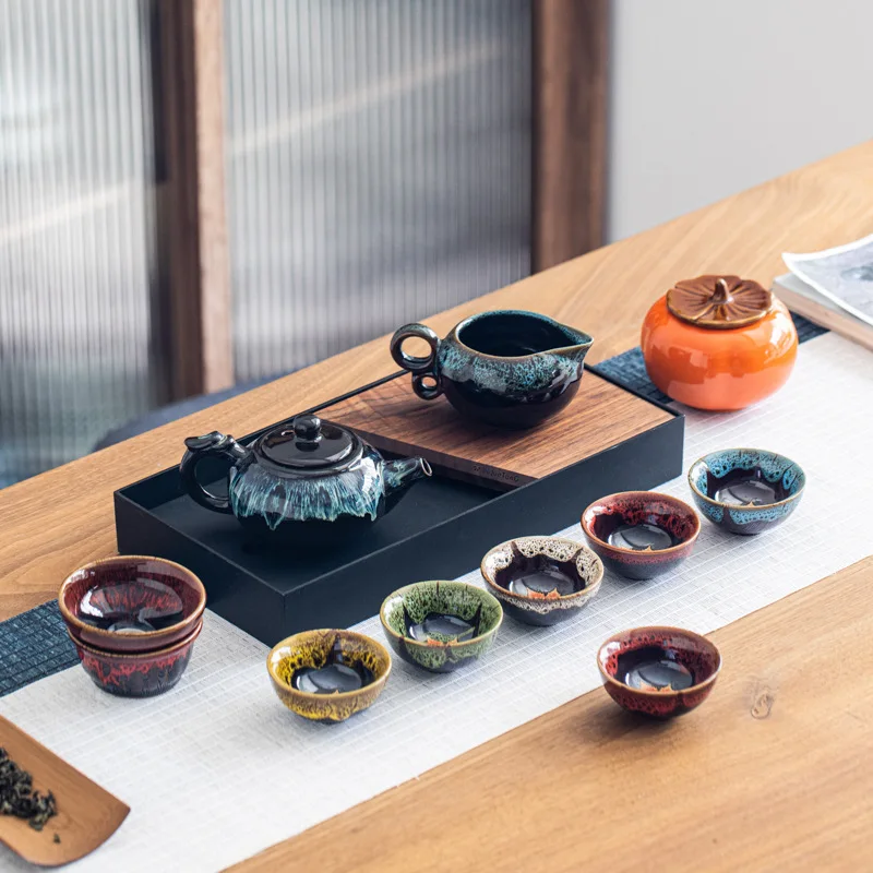 Linchuan Direct Selling Ceramic Creative High Beauty Kiln Transformation Tea Set Gift Box
Linchuan Direct Selling Ceramic Creative High Beauty Kiln Transformation Tea Set Gift Box