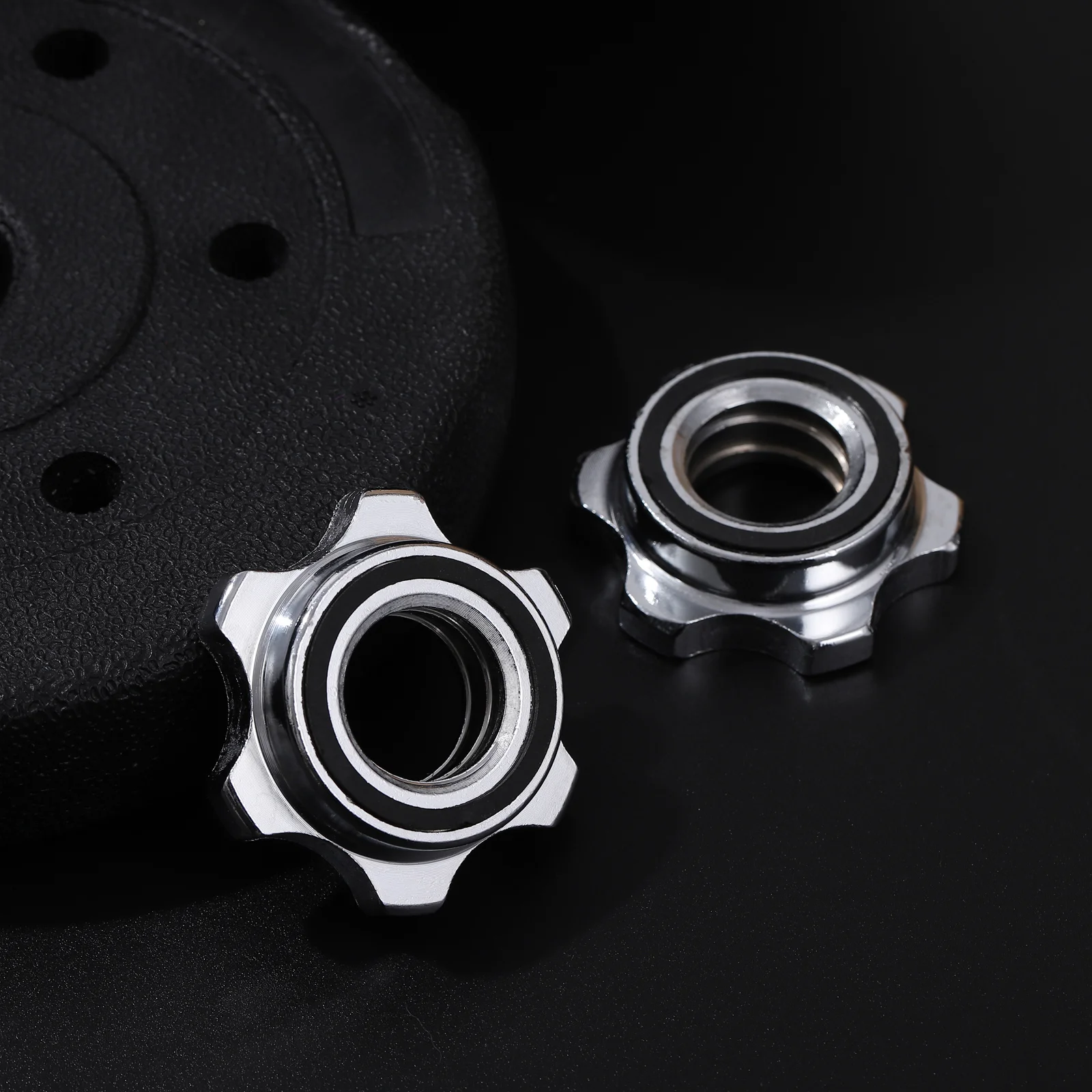 Quick Release Hex Nuts Double Lock Ring Dumbbell Bars Replacements Accessories for Barbell
Quick Release Hex Nuts Double Lock Ring Dumbbell Bars Replacements Accessories for Barbell