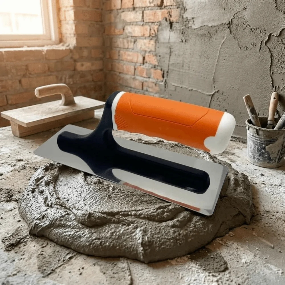 Orange Grip Cement Trowel Serrated Notched Stainless Steel Blade Tile Laying Tool Sturdy Build Comfortable Grip
Orange Grip Cement Trowel Serrated Notched Stainless Steel Blade Tile Laying Tool Sturdy Build Comfortable Grip