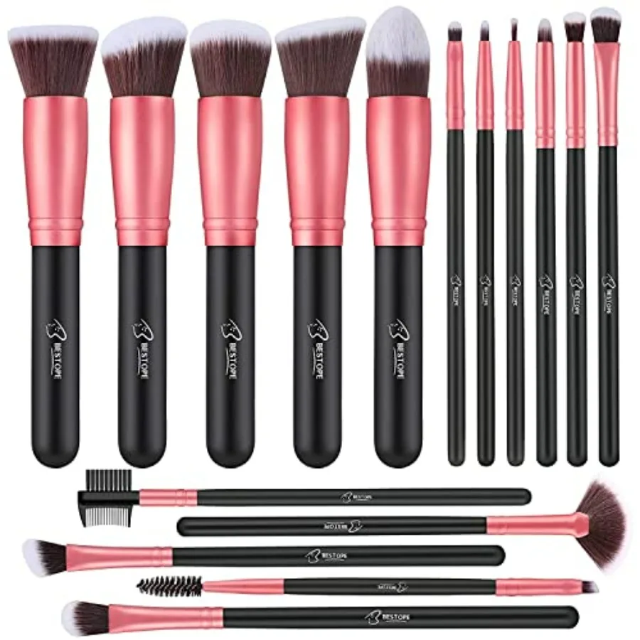 Makeup Brushes 16 Pcs Makeup Brush Set, Blending Brush for Foundation, Premium Synthetic Powder Concealers Makeup Brushes for E
Makeup Brushes 16 Pcs Makeup Brush Set, Blending Brush for Foundation, Premium Synthetic Powder Concealers Makeup Brushes for E