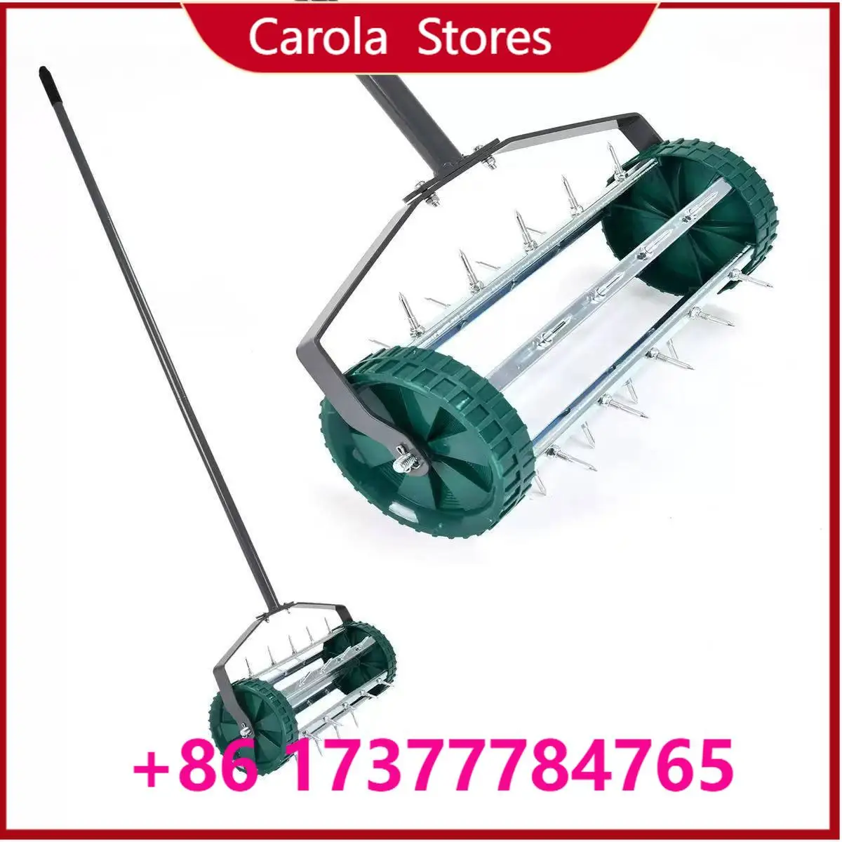 18 Inch Manual Spike Rolling Lawn Aerator, Heavy Handheld Garden Lawn Core Aeration Roller
18 Inch Manual Spike Rolling Lawn Aerator, Heavy Handheld Garden Lawn Core Aeration Roller