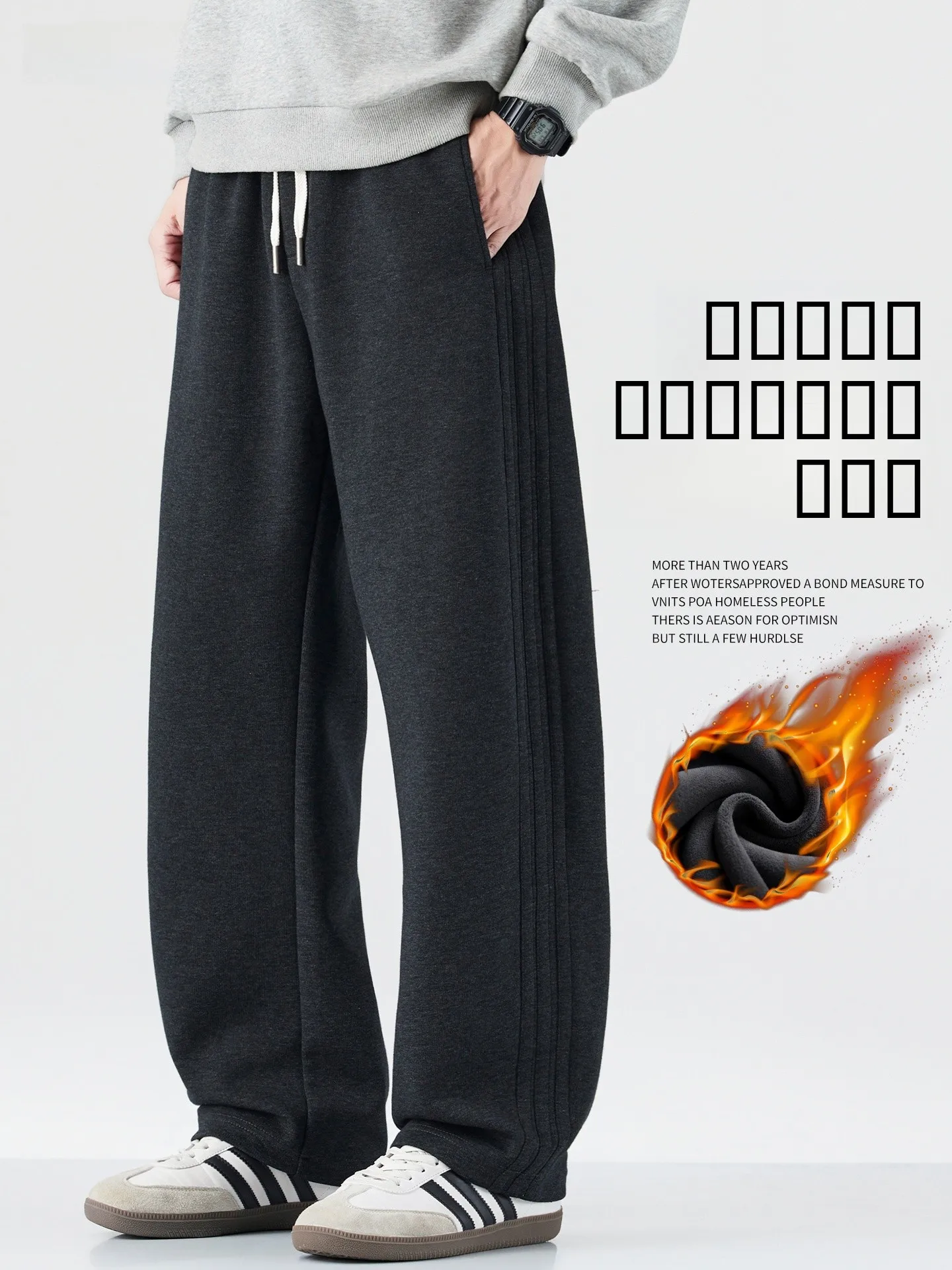 Мужские повседневные брюки American Style с утепленной флисовой подкладкой, прямые, с высокой талией, зимние, комфортные, из мягкого хлопка и полиэстера
Мужские повседневные брюки American Style с утепленной флисовой подкладкой, прямые, с высокой талией, зимние, комфортные, из мягкого хлопка и полиэстера