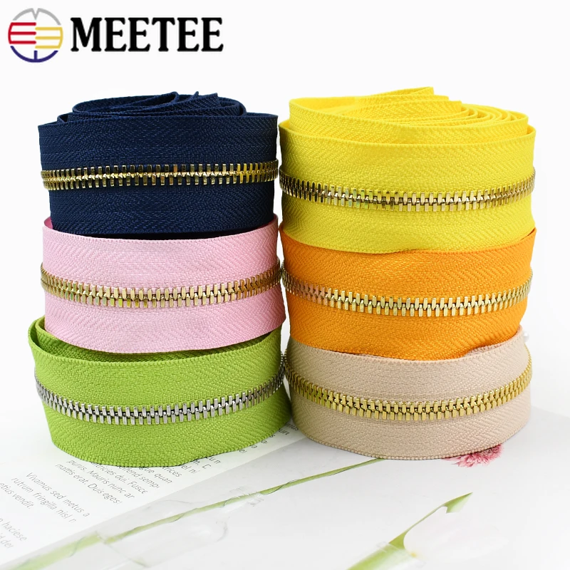 1/2/3/5Yards Meetee 5# Metal Zipper Tapes for Bag Jacket Shoes Zippers By Meter Garment Zips Repair Kit DIY Sewing Accessories
1/2/3/5Yards Meetee 5# Metal Zipper Tapes for Bag Jacket Shoes Zippers By Meter Garment Zips Repair Kit DIY Sewing Accessories