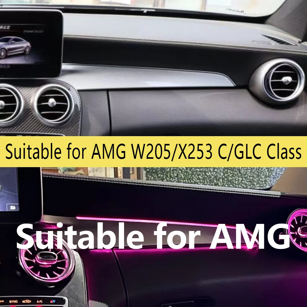 for AMG 3colors 64colors RHD LHD logo W205/X253 for MB co-pilot car control interior Modified atmosphere lighting LED
for AMG 3colors 64colors RHD LHD logo W205/X253 for MB co-pilot car control interior Modified atmosphere lighting LED
