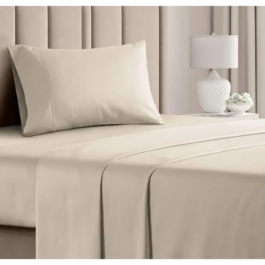 Sheet Set - 100% Cotton Sheets - 3 Pcs Size Cotton Bed Set with Deep Pockets up to 16 Inch - Ultra Soft Breathable and Cooling
Sheet Set - 100% Cotton Sheets - 3 Pcs Size Cotton Bed Set with Deep Pockets up to 16 Inch - Ultra Soft Breathable and Cooling