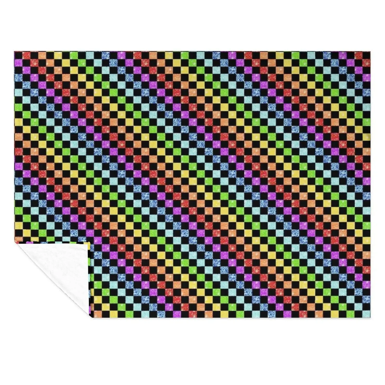 Rainbow Checkered Print Throw Blanket Luxury Brand Bed Decoratives Comforter Blankets
Rainbow Checkered Print Throw Blanket Luxury Brand Bed Decoratives Comforter Blankets