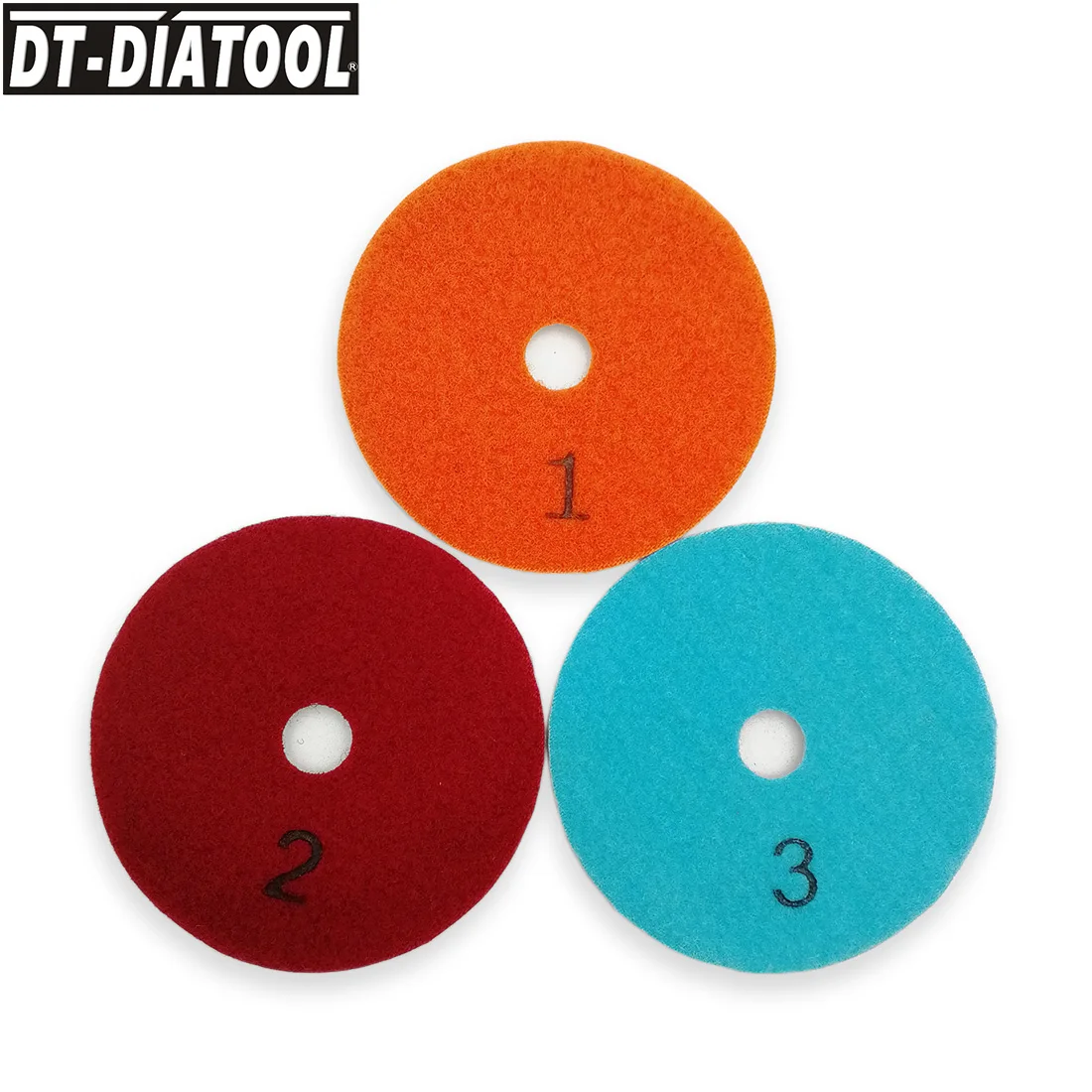 DT-DIATOOL 5sets Diameter 100mm/4" 3 Steps Wet Sanding Discs For Granite Marble Stone Crystal Diamond Polishing Pads Resin Bond
DT-DIATOOL 5sets Diameter 100mm/4" 3 Steps Wet Sanding Discs For Granite Marble Stone Crystal Diamond Polishing Pads Resin Bond