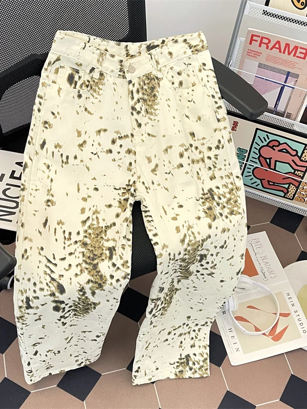 American Style Cleanfit Leopard Print Jeans Loose Straight Leg Men's Trendy Pants Spring Casual Wear Youth Popular
American Style Cleanfit Leopard Print Jeans Loose Straight Leg Men's Trendy Pants Spring Casual Wear Youth Popular