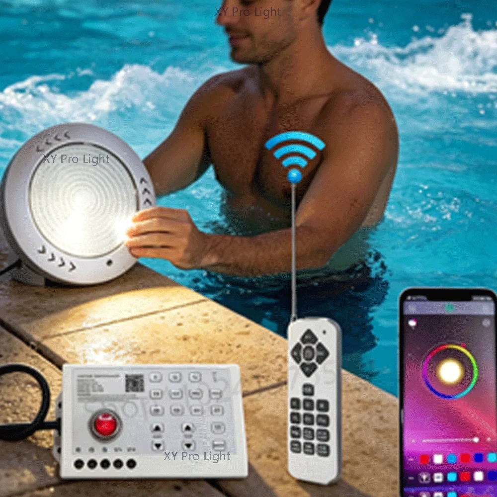AC85-265V 18W RGB LED Swimming Pool Light DC12V Bluetooth APP Remote Control Outdoor Underwater Lamp Pond Piscina Luz Spotlights
AC85-265V 18W RGB LED Swimming Pool Light DC12V Bluetooth APP Remote Control Outdoor Underwater Lamp Pond Piscina Luz Spotlights