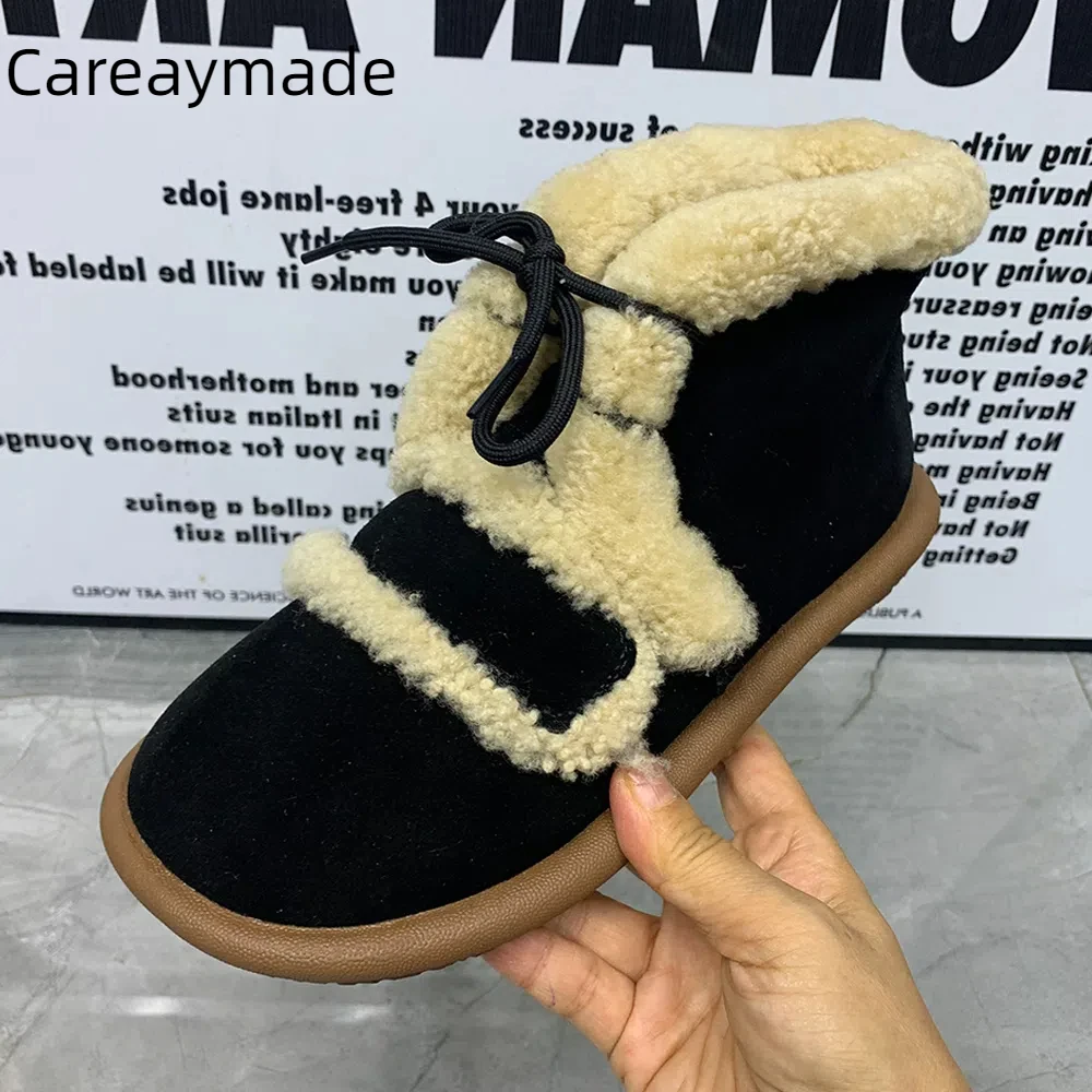 Careaymade-Genuine leather women's boots,wide toe Winter Warm Snow Boots Casual Plush Plus Size Leather Female Ankel Boots35-43
Careaymade-Genuine leather women's boots,wide toe Winter Warm Snow Boots Casual Plush Plus Size Leather Female Ankel Boots35-43
