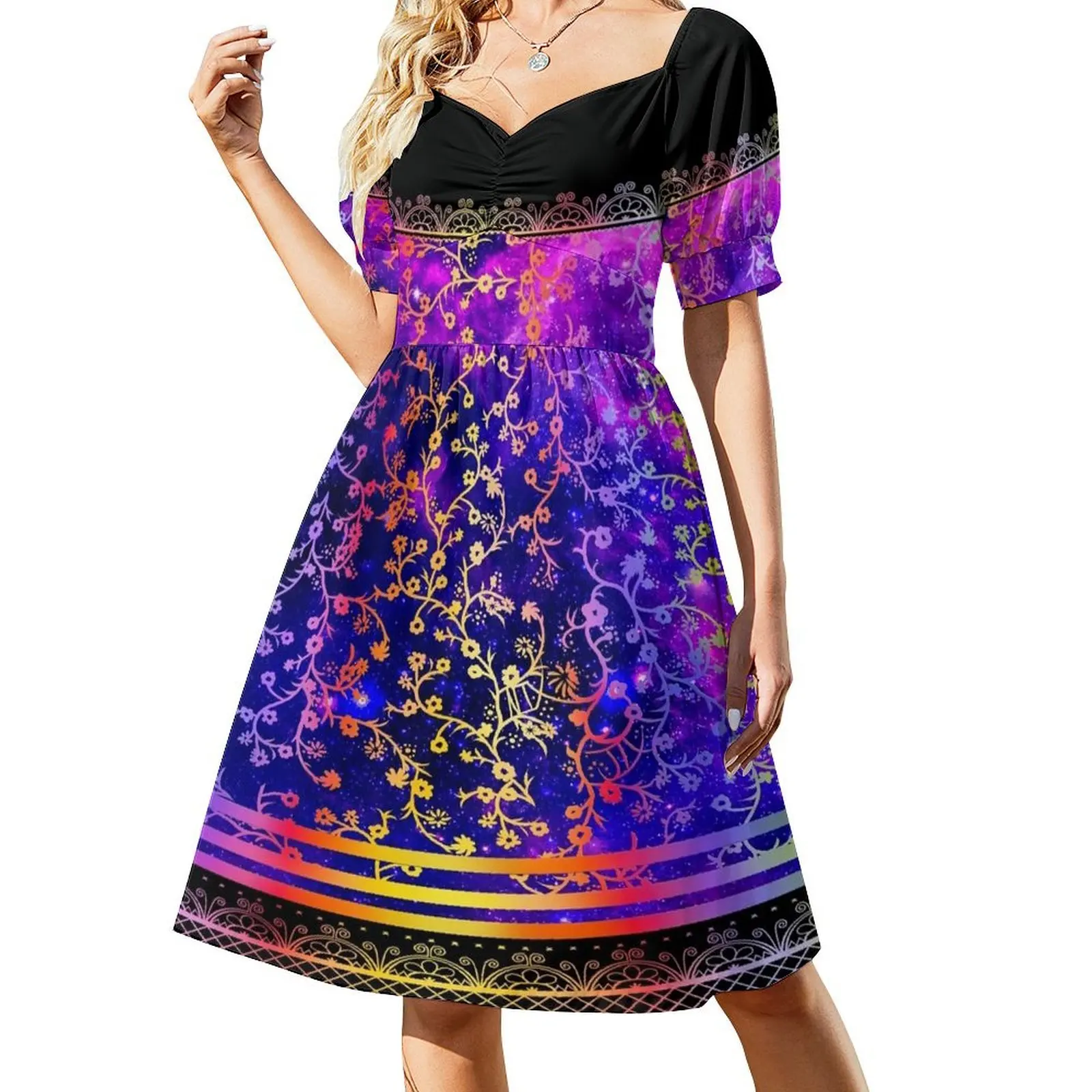 Skydome Rainbows Short Sleeved Dress summer dresses sexy dress women's evening dresses 2025 Dress
Skydome Rainbows Short Sleeved Dress summer dresses sexy dress women's evening dresses 2025 Dress