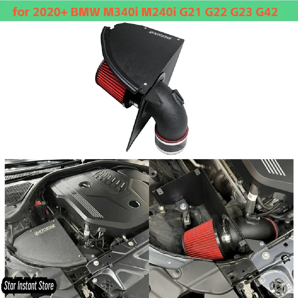 4" High Flow Cold Air Intake System for 2020+ BMW M340i M240i G21 G22 G23 G42, B58 3.0L Turbo Performance Upgrade
4" High Flow Cold Air Intake System for 2020+ BMW M340i M240i G21 G22 G23 G42, B58 3.0L Turbo Performance Upgrade