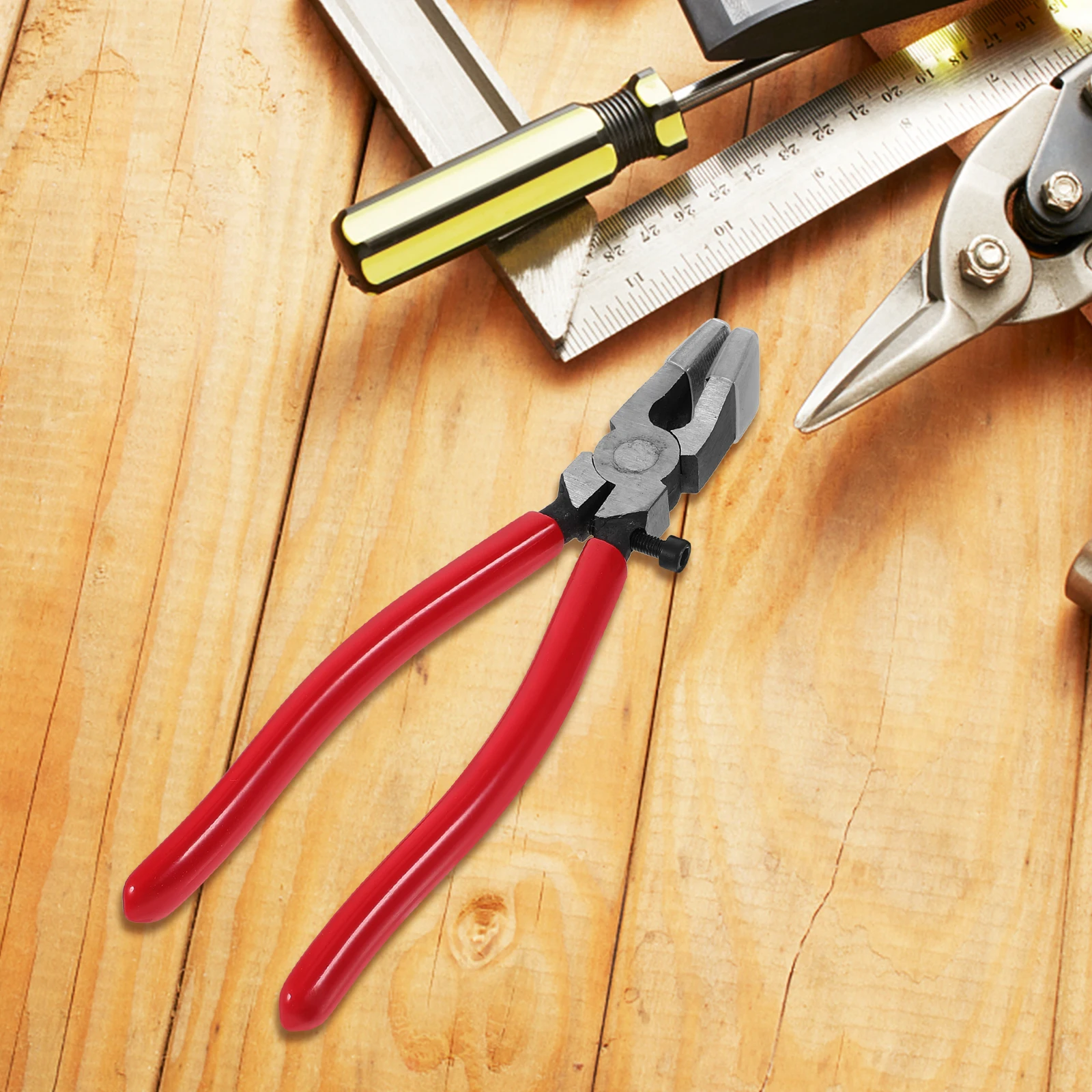 8 Inch Breaking Pliers Curved Jaw Design for Stained Glass Mosaic Cutting Safe Reliable No Shards Precision Production Stable
8 Inch Breaking Pliers Curved Jaw Design for Stained Glass Mosaic Cutting Safe Reliable No Shards Precision Production Stable