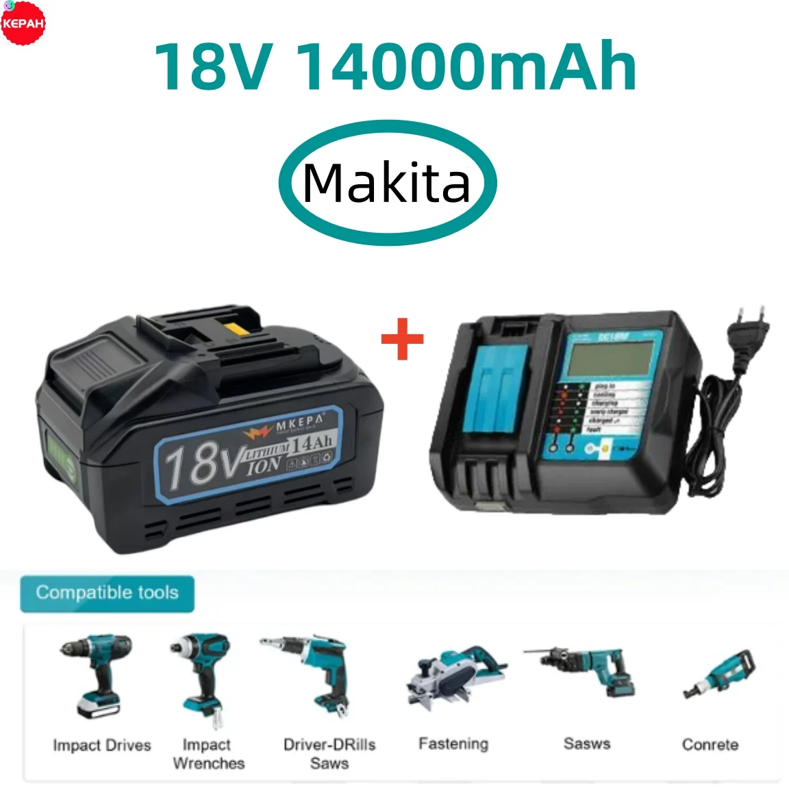 5S2P 18V 14000mAh original lithium-ion rechargeable power tool battery BL1860 BL1850 BL1860B BL1840
5S2P 18V 14000mAh original lithium-ion rechargeable power tool battery BL1860 BL1850 BL1860B BL1840