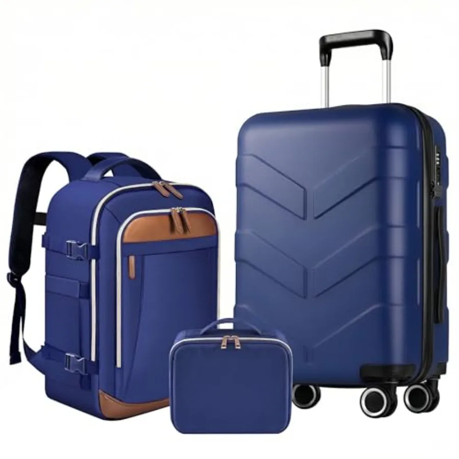 Expandable Luggage Set with Backpack - 21In Suitcase with TSA Lock and Spinner Wheels, Lightweight PP Hardshell Travel Luggage
Expandable Luggage Set with Backpack - 21In Suitcase with TSA Lock and Spinner Wheels, Lightweight PP Hardshell Travel Luggage