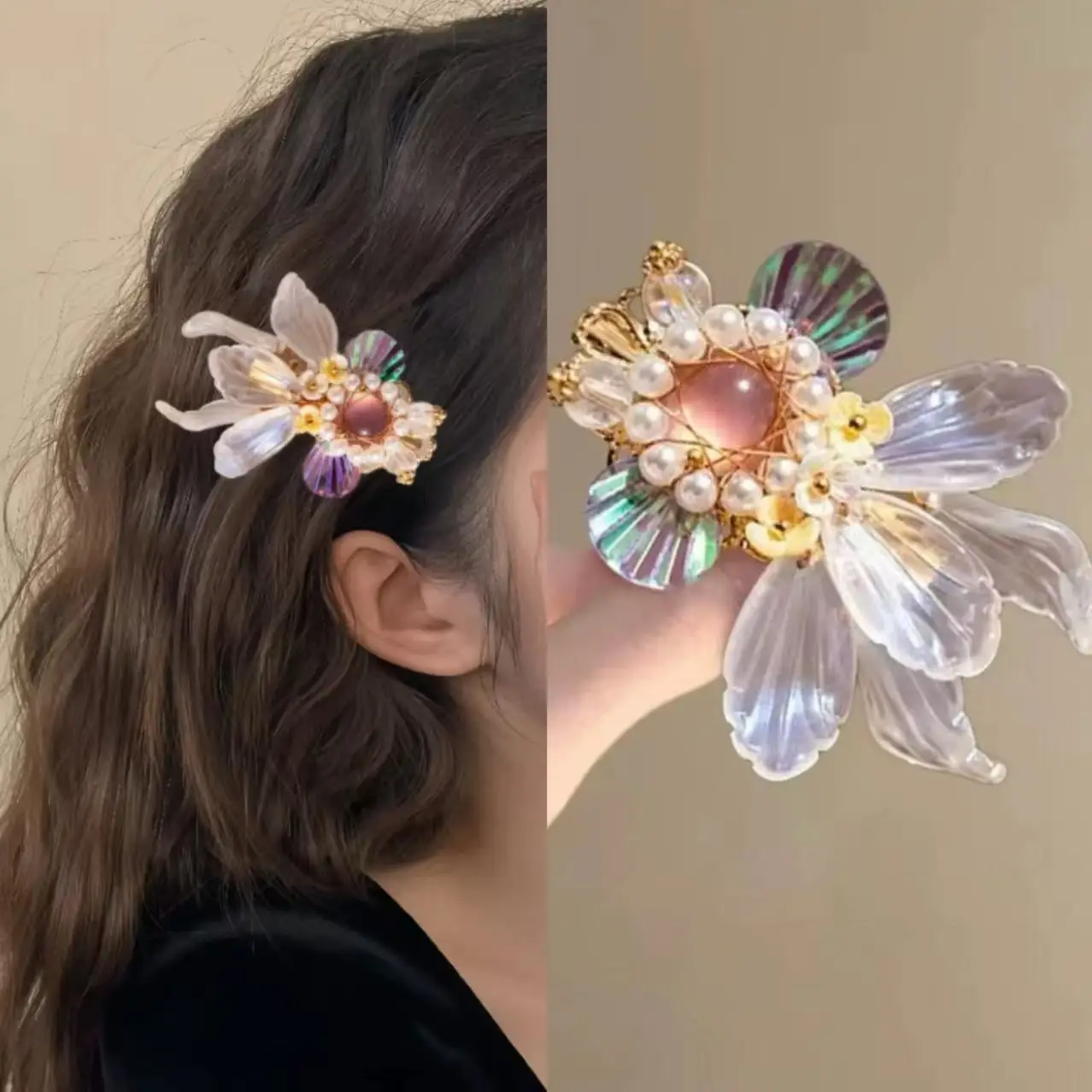 Super Immortal Illusion Color Goldfish Hairpin with Advanced Feeling, Women's Ancient Style Duck billed Clip Headpiece
Super Immortal Illusion Color Goldfish Hairpin with Advanced Feeling, Women's Ancient Style Duck billed Clip Headpiece