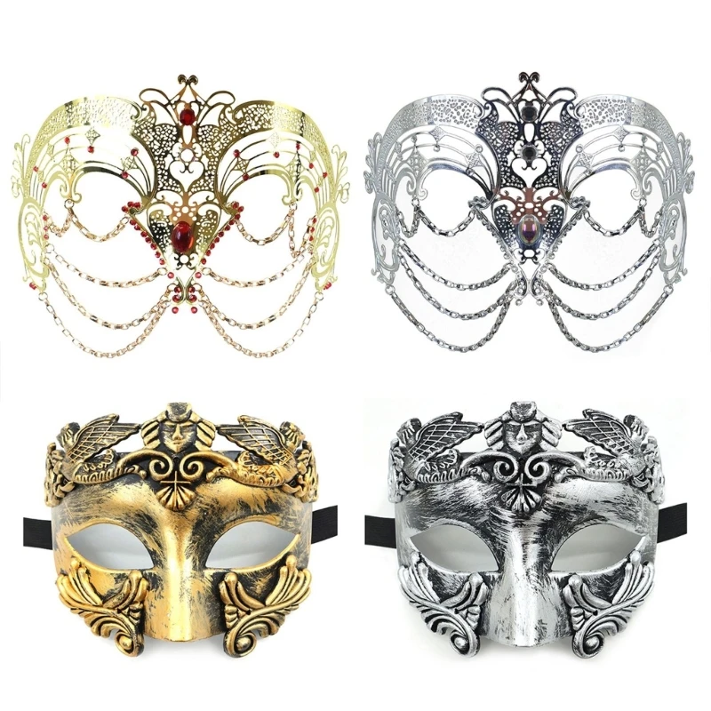 1SET Metal Chain Masquerade Mask Couple Masquerade Mask Half Face Mask Masquerade Eye Mask For Halloween Masquerade Cosplay
1SET Metal Chain Masquerade Mask Couple Masquerade Mask Half Face Mask Masquerade Eye Mask For Halloween Masquerade Cosplay