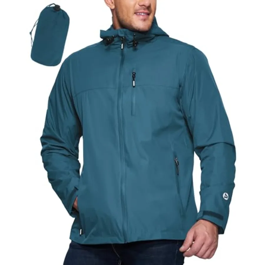 Outdoor Ventures Men's Packable Rain Jacket Waterproof Lightweight Raincoat with Hood Windproof Cycling Jackets
Outdoor Ventures Men's Packable Rain Jacket Waterproof Lightweight Raincoat with Hood Windproof Cycling Jackets