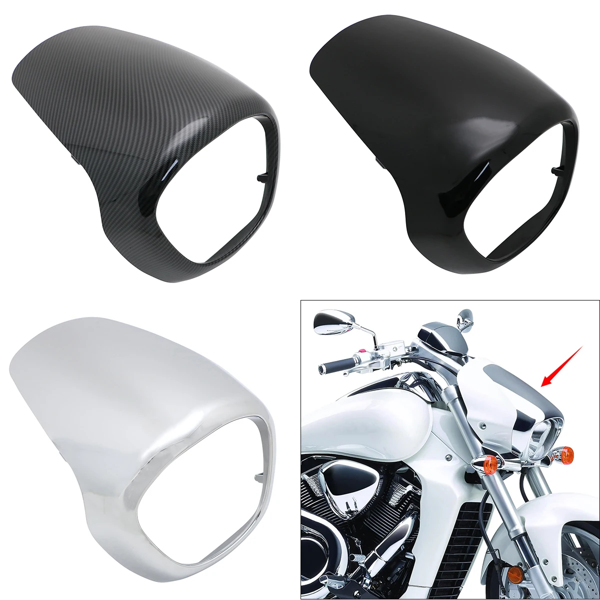 51811-48G00 For Suzuki Boulevard M109R VZR1800 Intruder M1800R 2006-2009 Motorcycle Front Headlight Fairing Cover Mask Frame
51811-48G00 For Suzuki Boulevard M109R VZR1800 Intruder M1800R 2006-2009 Motorcycle Front Headlight Fairing Cover Mask Frame