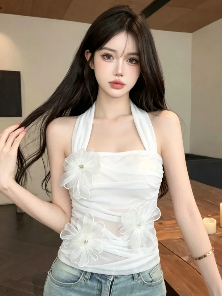 Korean Style Heavy Work 3D Flower Petal Design Hanging Neck Vest Fashionable Summer New Women's Clothing Standard Fit Knitted...
Korean Style Heavy Work 3D Flower Petal Design Hanging Neck Vest Fashionable Summer New Women's Clothing Standard Fit Knitted...