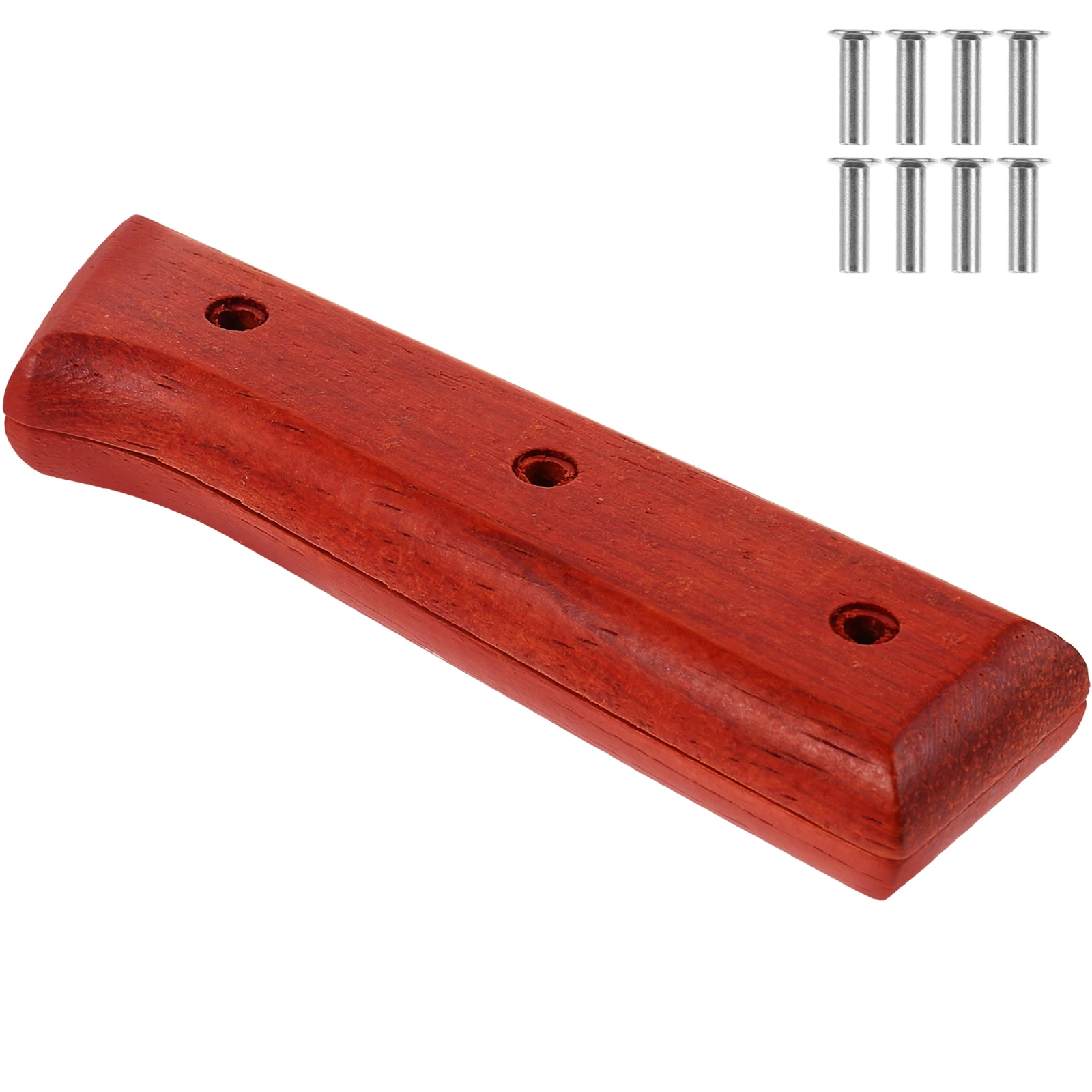 Solid Wood Handle Accessories Red Pear Wood Kitchen Tools Replacement Chef Knife Grip Practical Handle 
Solid Wood Handle Accessories Red Pear Wood Kitchen Tools Replacement Chef Knife Grip Practical Handle