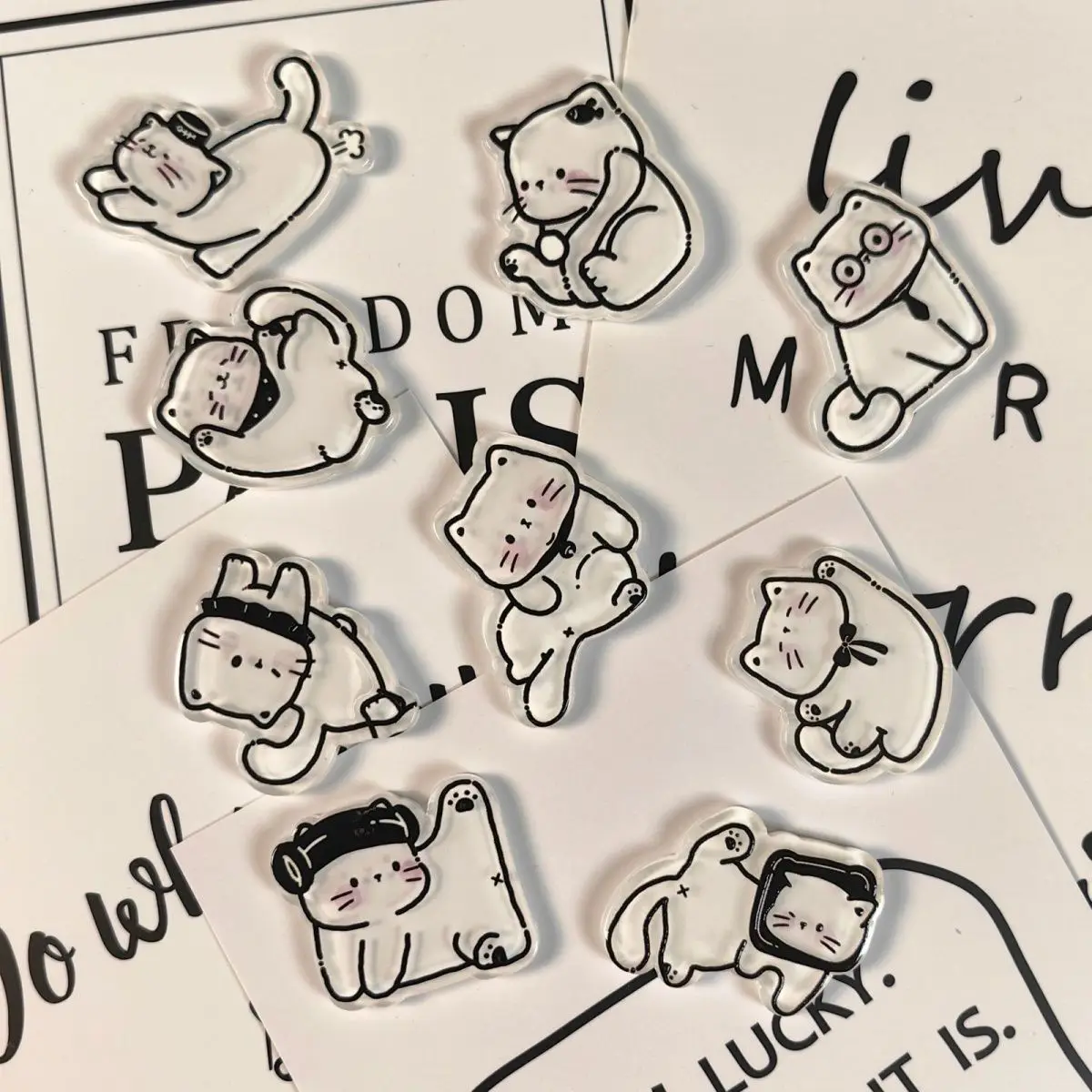 3cm mini 8pcs cute line cat refrigerator magnets magnetic decoration photo holders small cat magnets acrylic accessories toys
3cm mini 8pcs cute line cat refrigerator magnets magnetic decoration photo holders small cat magnets acrylic accessories toys