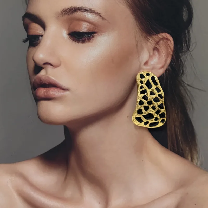 French Parisian luxury style high-end leopard print geometric irregular earrings simple and fashionable women's earrings
French Parisian luxury style high-end leopard print geometric irregular earrings simple and fashionable women's earrings