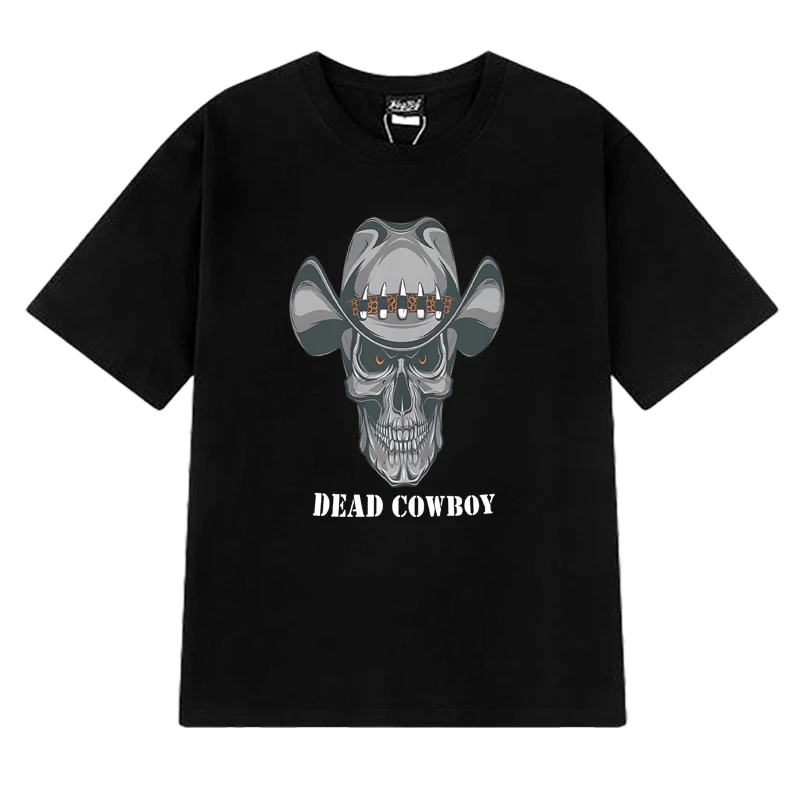 2025 New in Cowboy skull Graphic short sleeve T-shirts Men Women harajuku vintage T shirt Unisex Casual 100% Cotton clothing Top
2025 New in Cowboy skull Graphic short sleeve T-shirts Men Women harajuku vintage T shirt Unisex Casual 100% Cotton clothing Top
