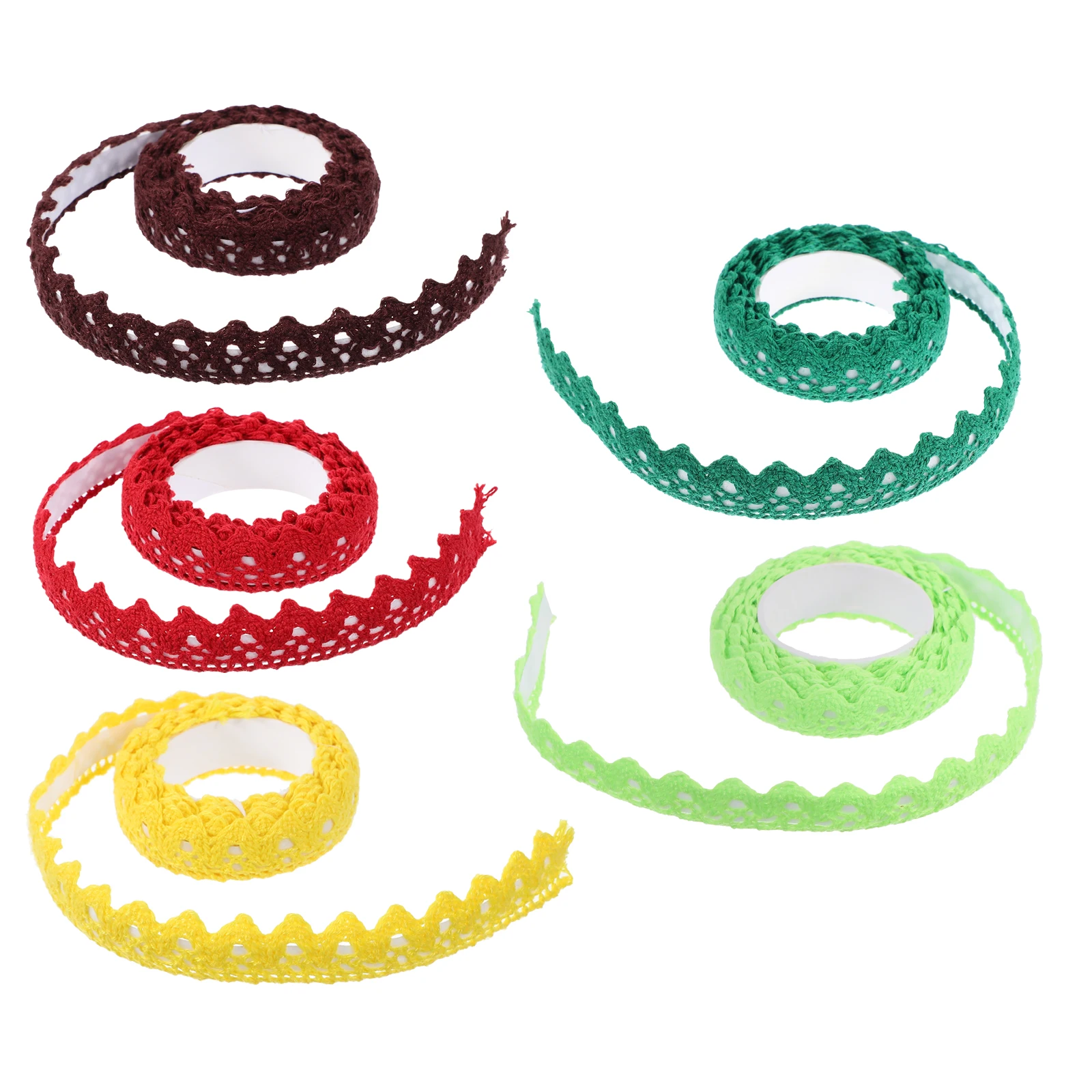 5 Pcs Fabric Decorative Tape Scrapbooking Diy Lace Ribbon Color Ribbons for Crafts Hollow
5 Pcs Fabric Decorative Tape Scrapbooking Diy Lace Ribbon Color Ribbons for Crafts Hollow