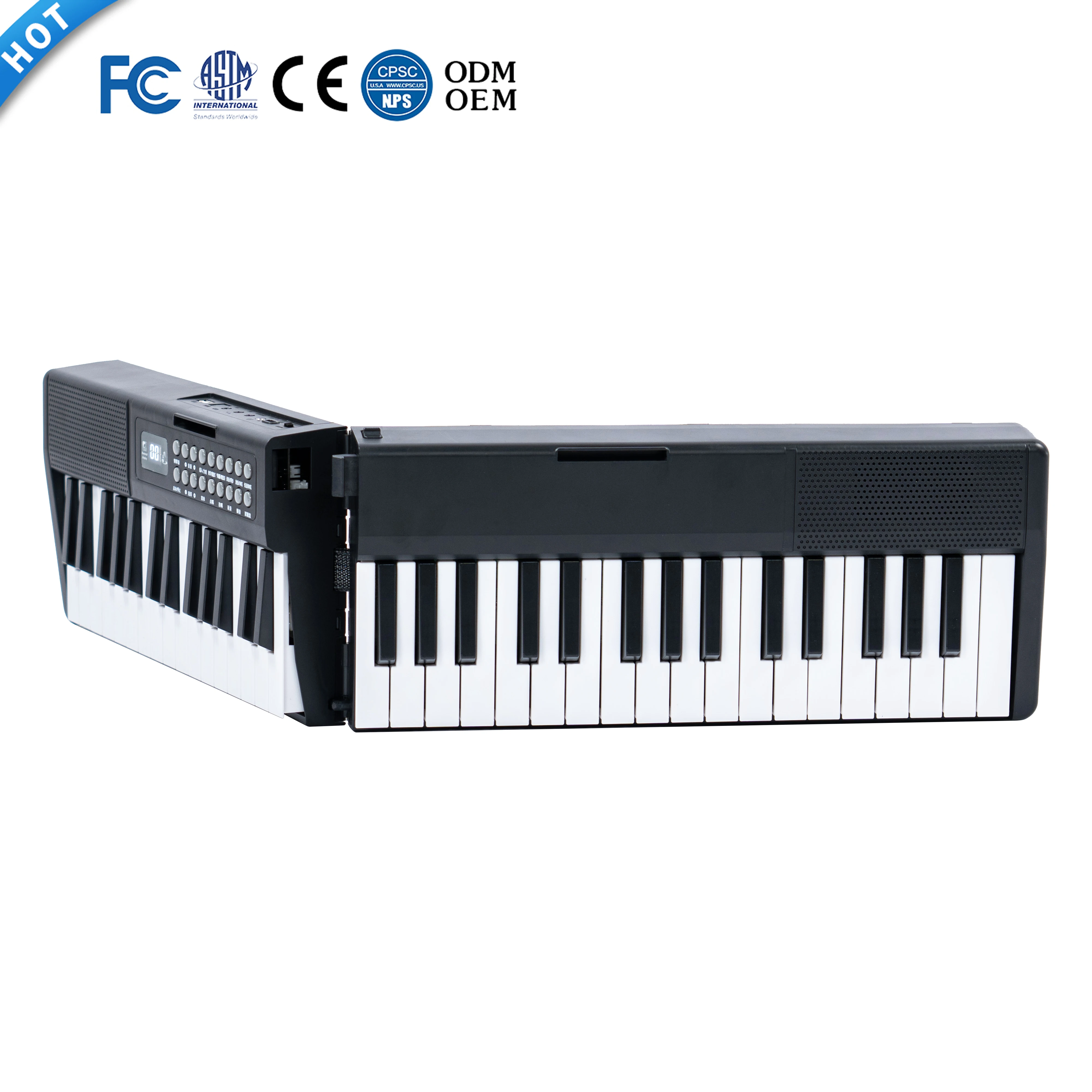 61 Keys Keyboard Instruments Foldable Digital Piano Portable Musical Keyboard Instruments Folding Electronic Keyboard