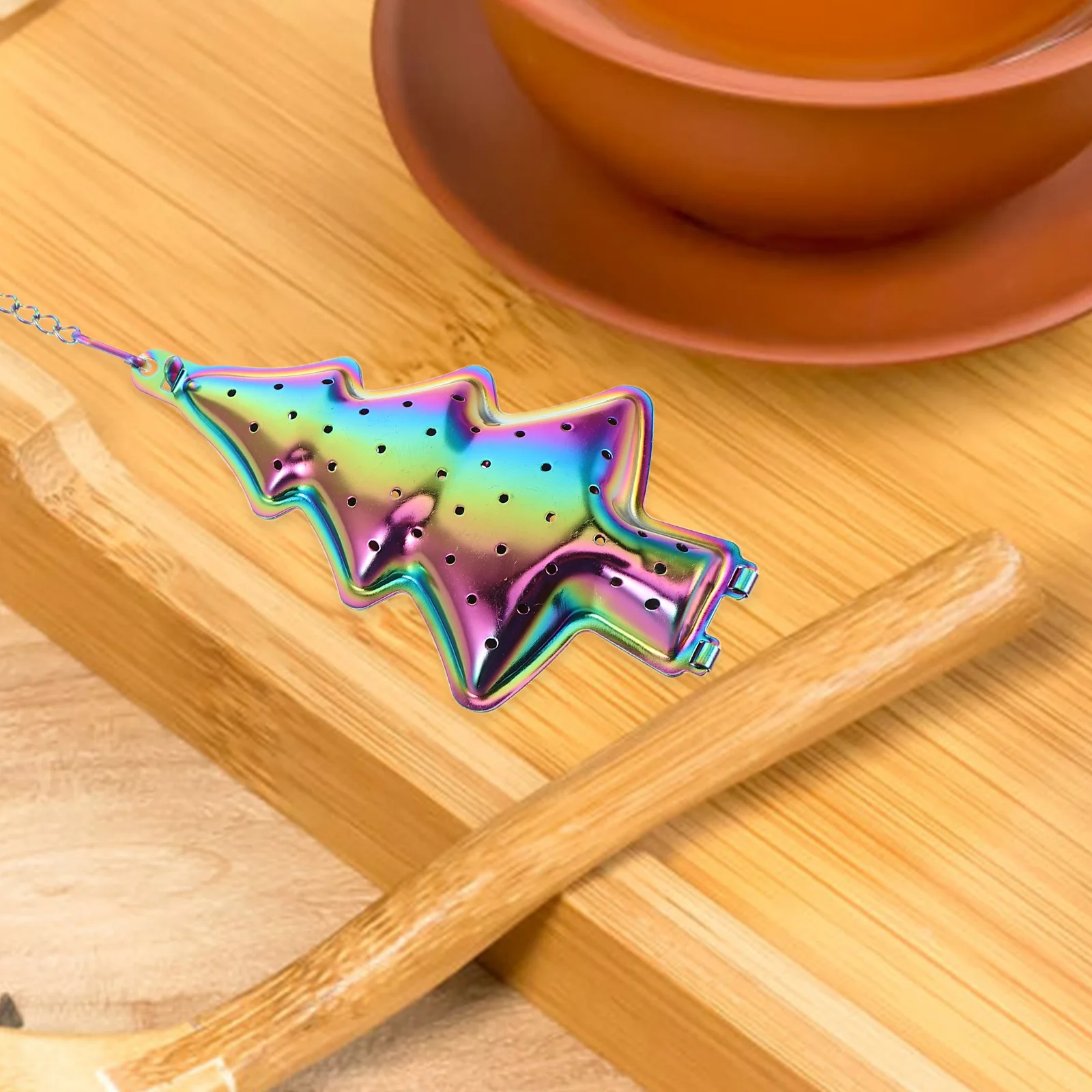 2Pcs Stainless Steel Tea Infuser Christmas Tree Shape Chain Loose Leaf Strainer Reusable Fine Mesh Filters for Tea Cups
2Pcs Stainless Steel Tea Infuser Christmas Tree Shape Chain Loose Leaf Strainer Reusable Fine Mesh Filters for Tea Cups