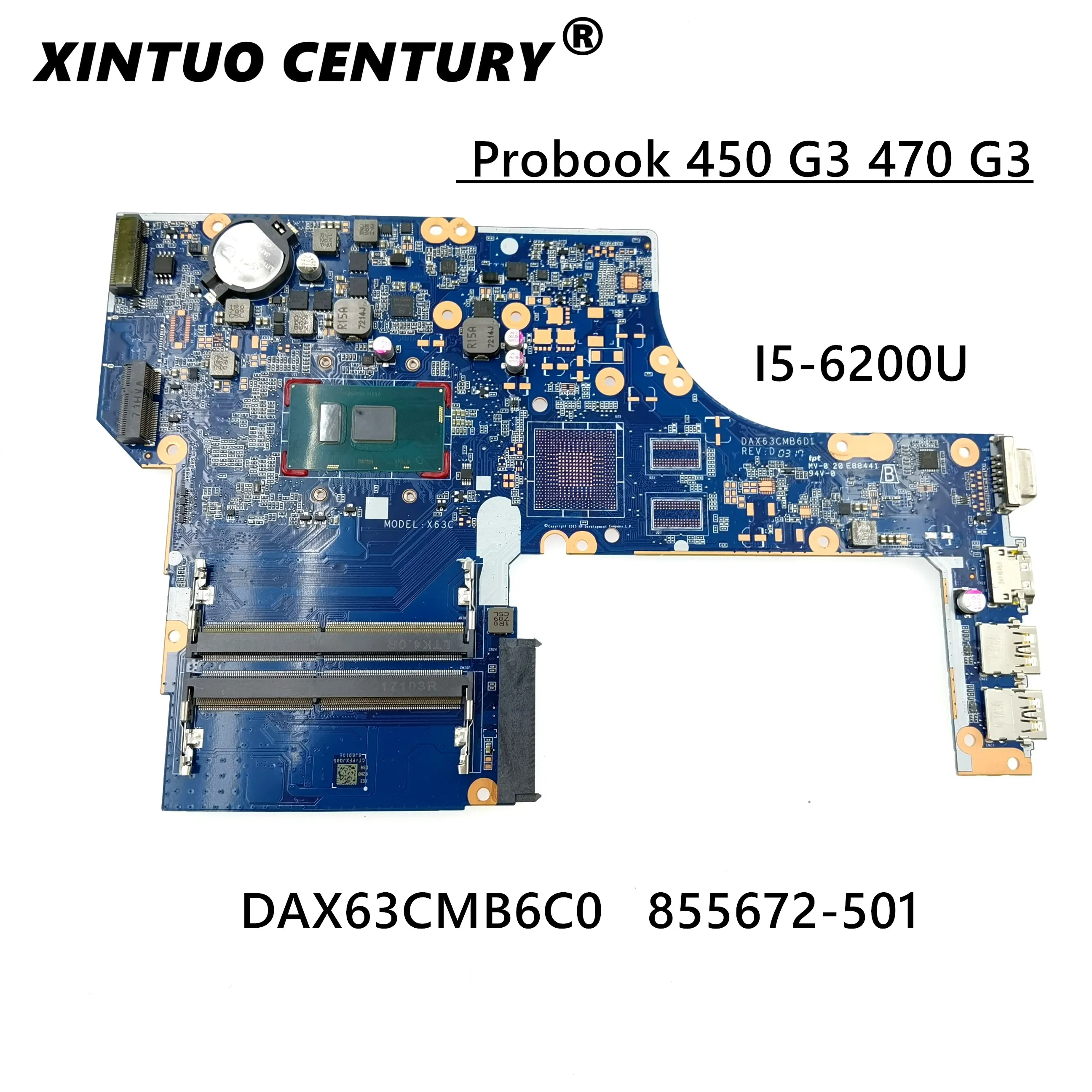 For HP ProbBook 450 G3 Laptop Motherboard With SR2EY i5-6200 CPU 855672-001 855672-501 855672-601 DAX63CMB6C0
For HP ProbBook 450 G3 Laptop Motherboard With SR2EY i5-6200 CPU 855672-001 855672-501 855672-601 DAX63CMB6C0