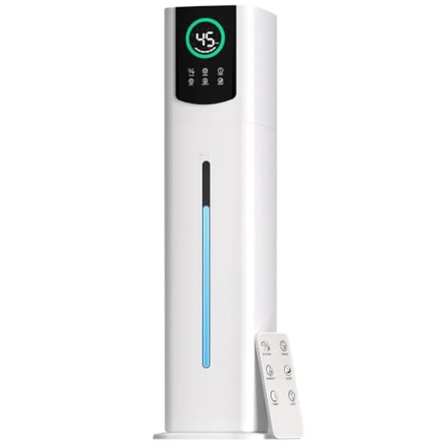 2.4 Gal/9L Humidifier for Bedroom Large Room 500ft² Cool Mist Air Humidifiers with 75H Runtime Humidity Setting Easy to Clean T
2.4 Gal/9L Humidifier for Bedroom Large Room 500ft² Cool Mist Air Humidifiers with 75H Runtime Humidity Setting Easy to Clean T