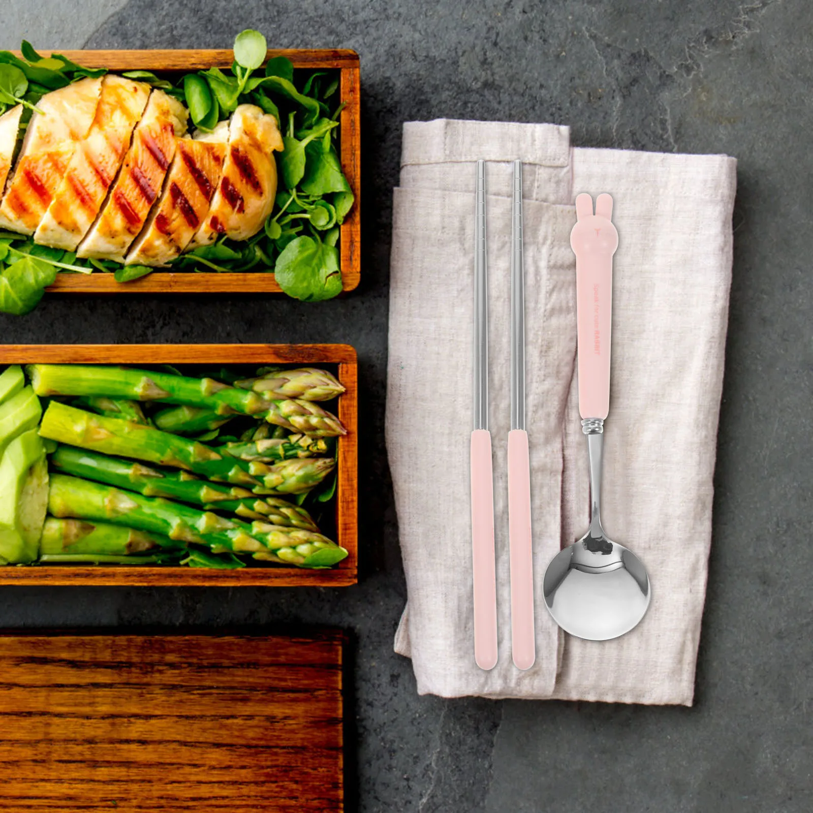 1Set Portable Cutlery Set Stainless Steel Spoon Chopsticks Tableware Perfect Travel Lunch Box Utensils Set Reusable Silverware
1Set Portable Cutlery Set Stainless Steel Spoon Chopsticks Tableware Perfect Travel Lunch Box Utensils Set Reusable Silverware