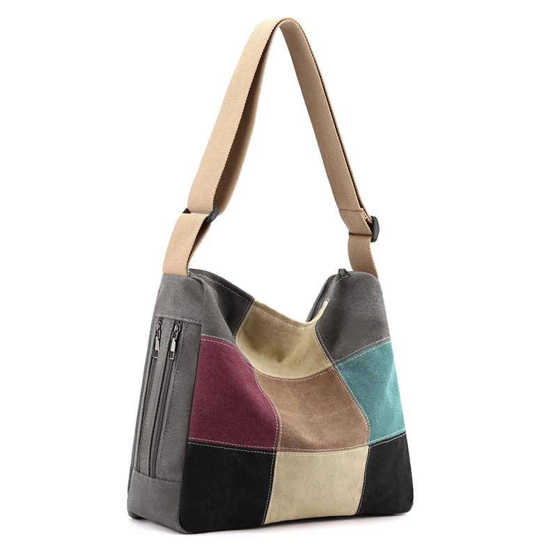 Canvas Female Top-Handle Bag patchwork Women Shoulder Bag Vintage Ladies Crossbody Bags Large-capacity Commuting Handbags
Canvas Female Top-Handle Bag patchwork Women Shoulder Bag Vintage Ladies Crossbody Bags Large-capacity Commuting Handbags