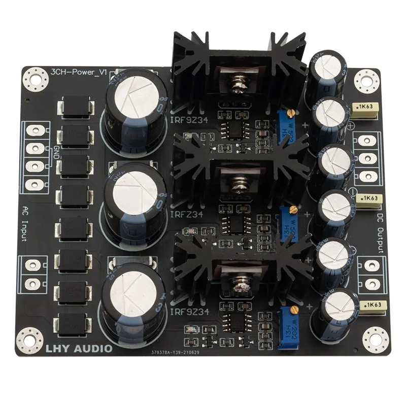 3-Channel DC Linear Positive and Negative Regulated Power Supply Finished Board LT1963A OP + MOS High Speed Low Noise HiFI DIY
3-Channel DC Linear Positive and Negative Regulated Power Supply Finished Board LT1963A OP + MOS High Speed Low Noise HiFI DIY