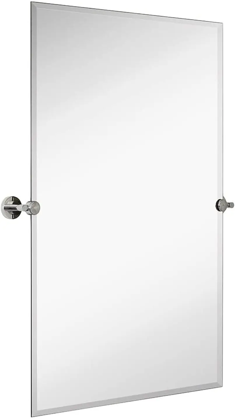 24x36" Frameless Pivot Mirror. Adjustable Rectangular. Wall-Mounted. Chrome Silver Brackets. Modern Kitchen, Living Room.
24x36" Frameless Pivot Mirror. Adjustable Rectangular. Wall-Mounted. Chrome Silver Brackets. Modern Kitchen, Living Room.