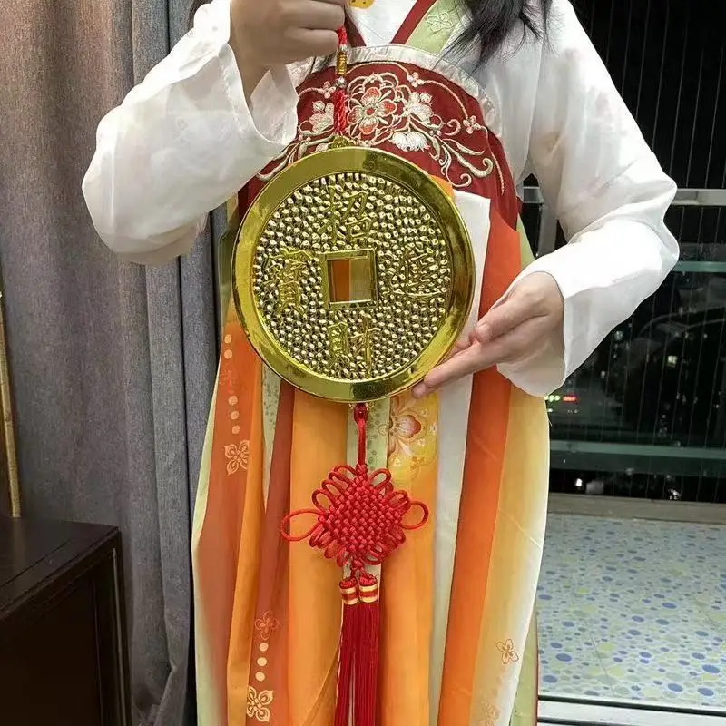 20/30cm Large Copper Coin Ornaments for Home Office Happy New Year Ornaments Lucky Money Feng Shui Pendant Festive Plastic Craft
20/30cm Large Copper Coin Ornaments for Home Office Happy New Year Ornaments Lucky Money Feng Shui Pendant Festive Plastic Craft